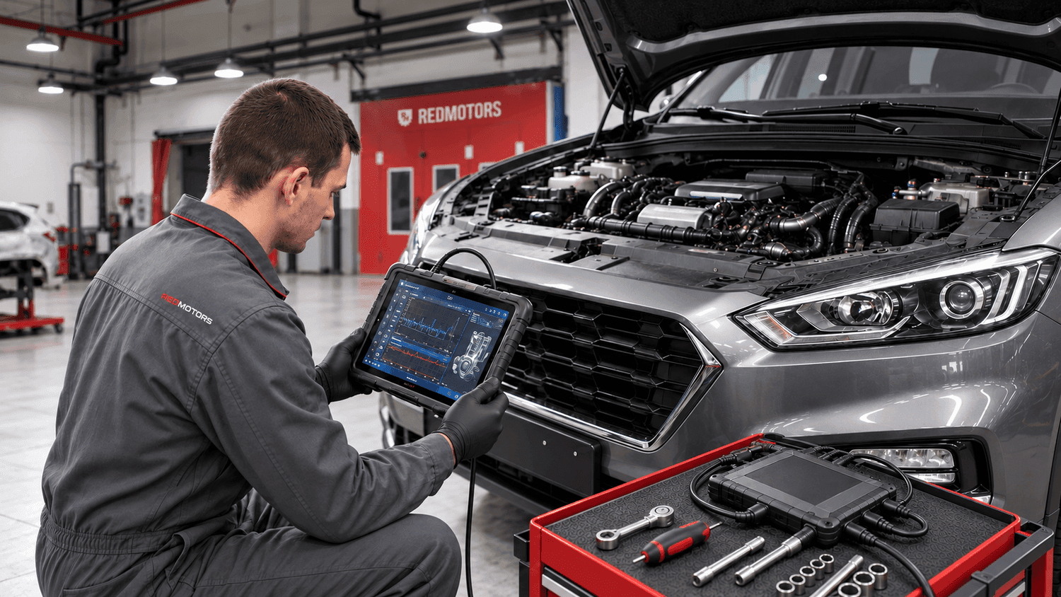 Диагностика автомобиля в автотехцентре RED MOTORS